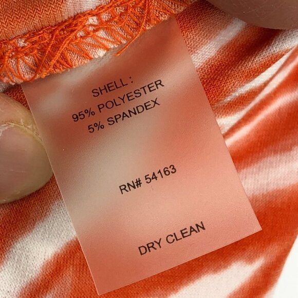 Calvin Klein Orange & White Zebra Romper Jumpsuit Size 2 - Picture 11 of 16